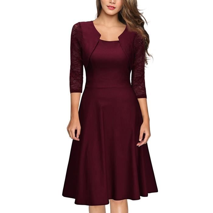 robe classique mi longue