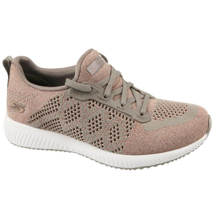 Skechers Squad Femme Baskets Marron Marron - Cdiscount Chaussures