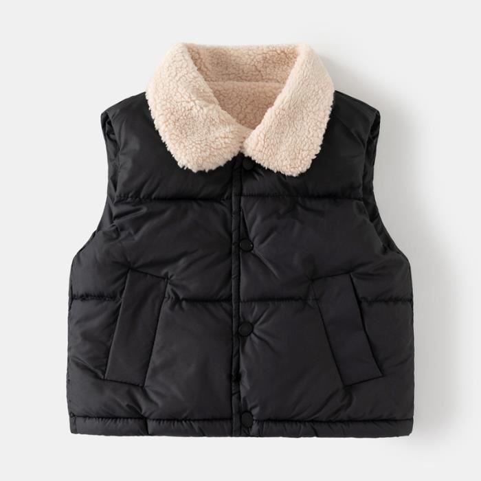Manteau D'Hiver Enfant BOTCAM - Veste Doublée Polaire Épaisse Avec Capuche, Parka Imperméable Garçon