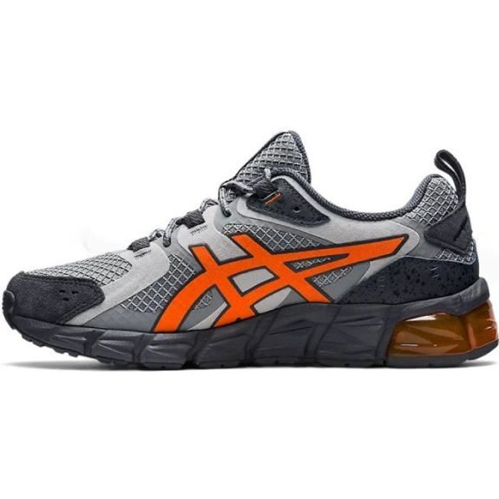 Basket Asics GEL QUANTUM 180 - Réf. 1201A259-020. Couleur : Gris, Orange.  Détails. - Tige en mesh. - Fermeture à lacets. - Renfort Gris - Cdiscount  Chaussures