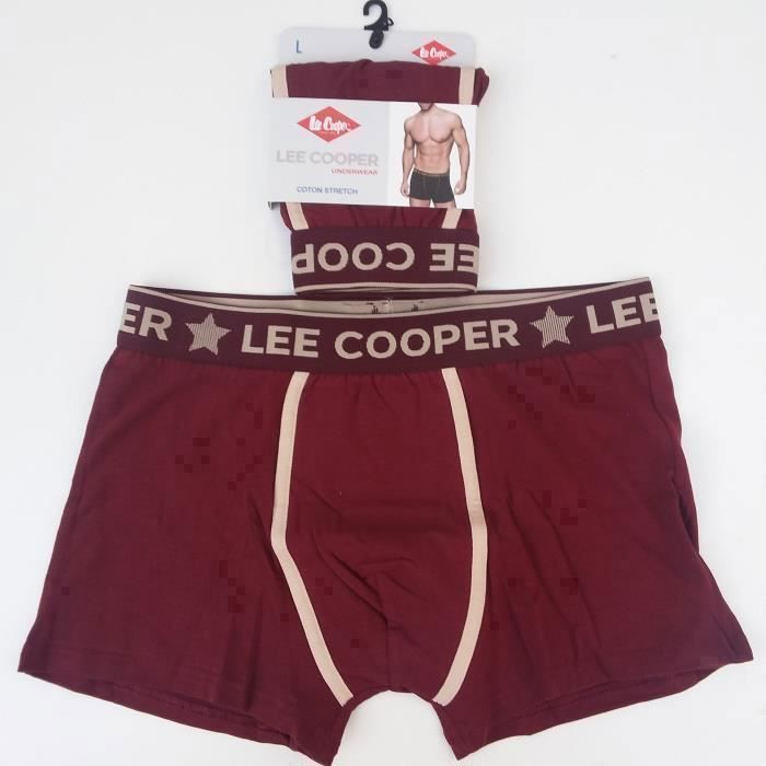 Cale on Boxer Hommes LEE COOPER du S au 2XL au Choix Bordeaux