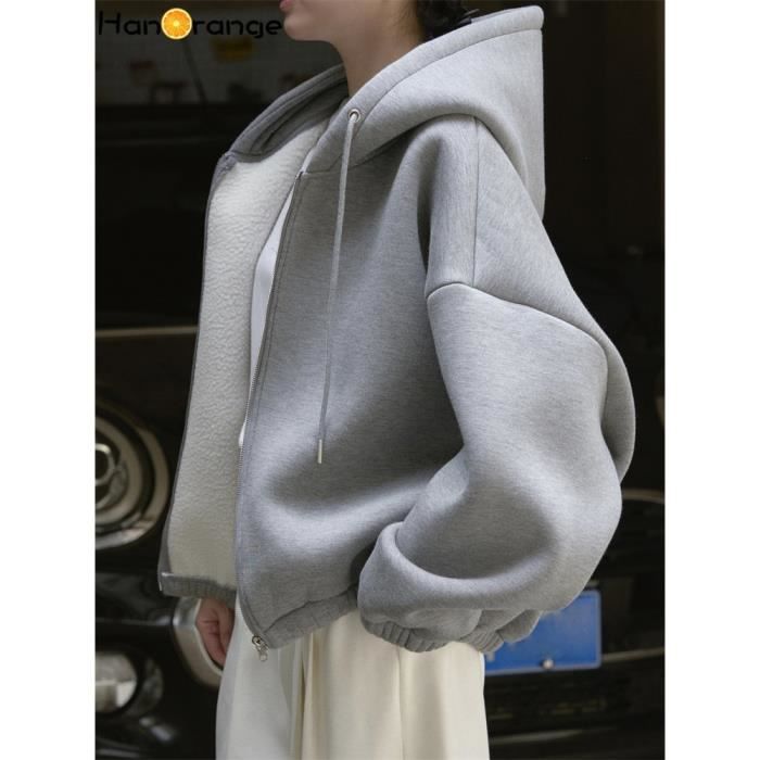 Sweat à Capuche Femme Classique – Col En V, Ample Et Doux, Manches Longues, Décontracté - 8