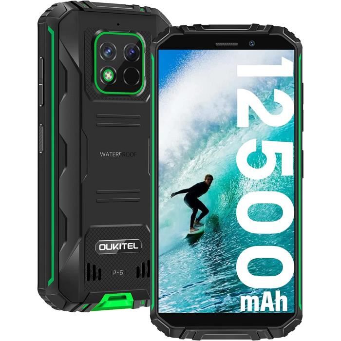 Chaîne Et Support De Table Pour Téléphone Oukitel WP9 - Longueur Réglable - Tissu & Métal - Neuf