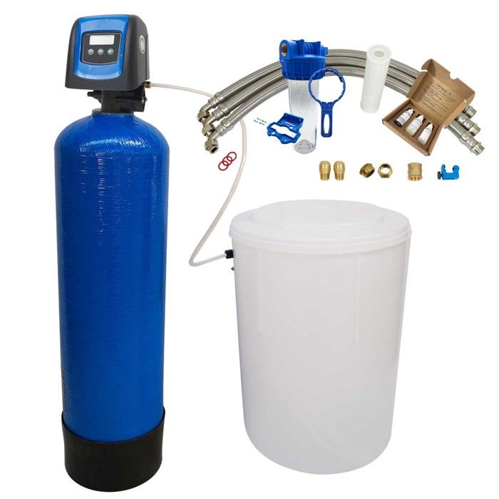 Adoucisseur D'eau 30L Fleck 5800 SXT Monobloc Volumétrique Electronique Anti Calcaire Fabriqué En France - Bricolage