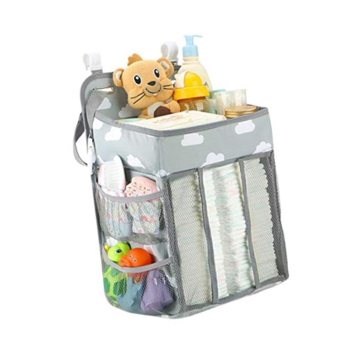 1 Pc Organisateur De Stockage De Lit Bebe Chevet Polyester Sac Suspendu Pochette Suspendue Boite De Rangement Bac De Rangement Cdiscount Maison