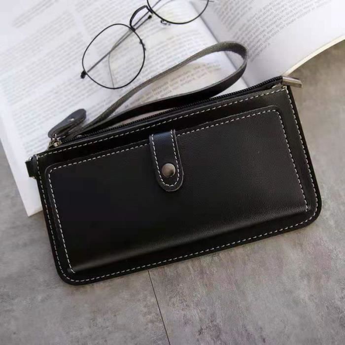 RRANCharltu Portefeuille Femme Grande Capacité En Cuir PU - Porte-Monnaie Élégant Avec 14 Emplacements Cartes