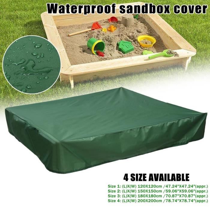 Couverture De Bac À Sable De Protection Antipoussière Avec La Couverture De  Piscine De Bac À Sable Imperméable De Cordon De Serrage - Cdiscount Jardin