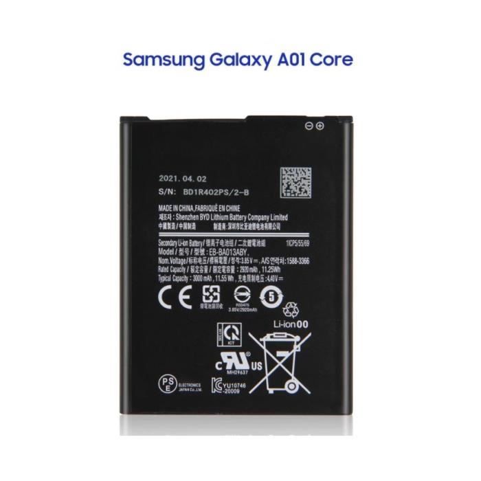 Batterie - SAMSUNG - Galaxy A 01 Core - 3000 mAh - Lithium Ion - Origine Reconditionné - Samsung reconditionné disponible sur Cdiscount Seconde Vie
