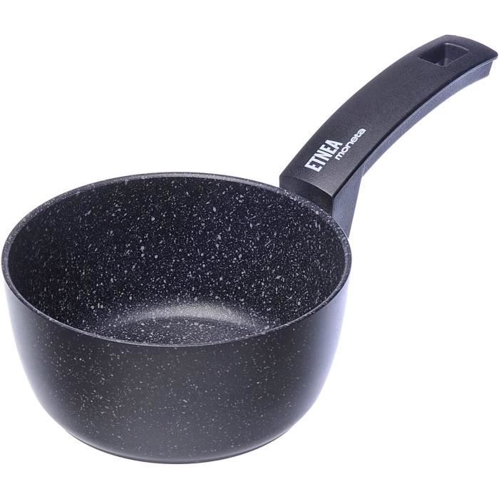 Poêle à Frire 24cm Moneta Etnea - Revêtement Pierre Anti-Adhésif, Anti-Rayures, Lavable Lave-Vaisselle