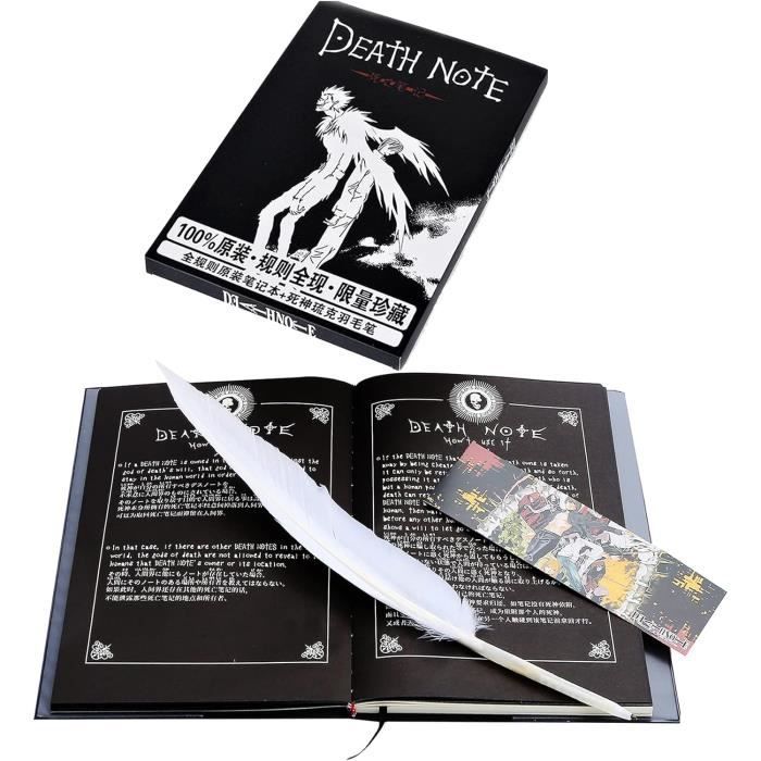 Death Note Bookends Boxcute Death Note Carnet de notes avec plume - Thème Anime Mort Note96 ...