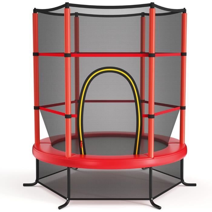 KOMFOTTEU Trampoline pour Enfants de 3 à 6 Ans avec Filet de Sécurité