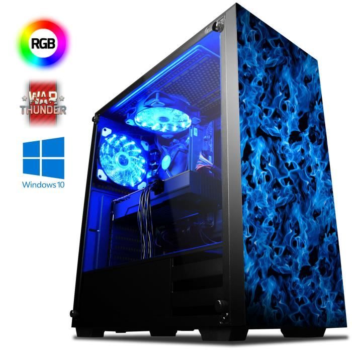 Achat Ordinateur de bureau VIBOX Venom 7 PC Gamer Ordinateur avec War Thunder Jeu Bundle, Windows 10 OS (4,3GHz Intel i5 6-Core Processeur, Nvidia GeForce GTX pas cher