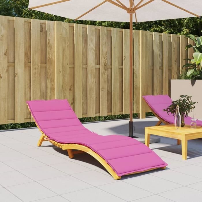 vidaXL Coussin de chaise longue rose tissu oxford 361404