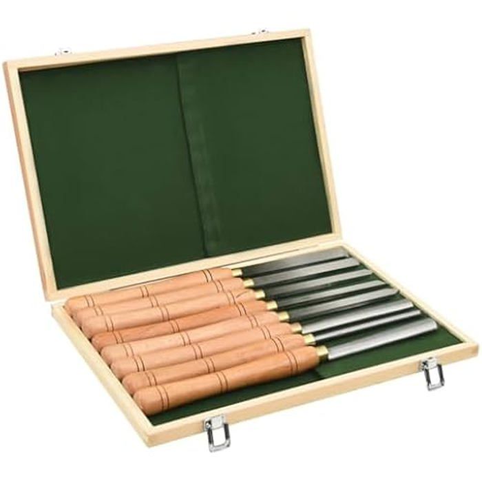 VidaXL Jeu d'outils de tournage 8 pcs - vue 2