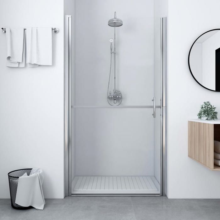 vidaXL Porte de Douche Paroi de Douche Cabine de Douche Ecran Cloison de Salle de Bain Maison Intérieur Verre Trempé 100x178 146657
