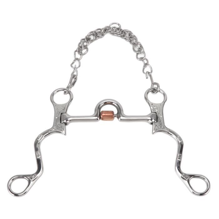 LAT Filet De Cheval Mors De Cheval à Joint Torique Flexible Reliant Le Mors De Bouche De Cheval