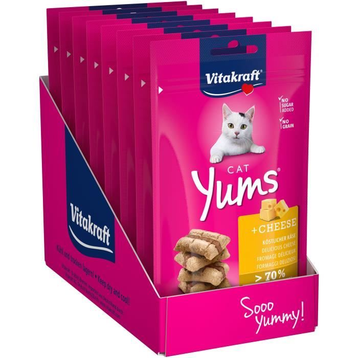 VITAKRAFT Cat Yums Friandise pour chat au Fromage - 9x40 g VITAKRAFT Cat Yums Friandise pour chat au Fromage - 9x40 g
