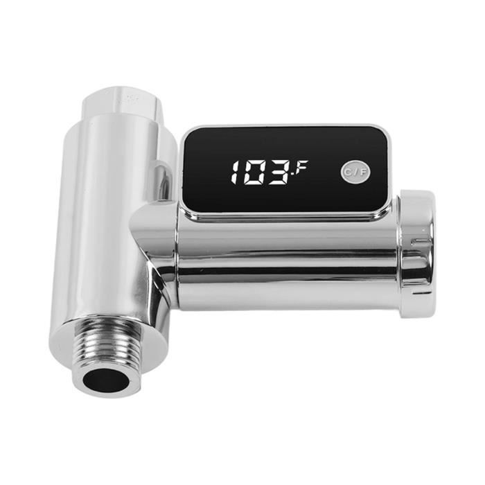 Thermomètre Numérique Pour Robinet - Affichage LED Température Eau, étanche, Pour Salle De Bain, Cuisine
