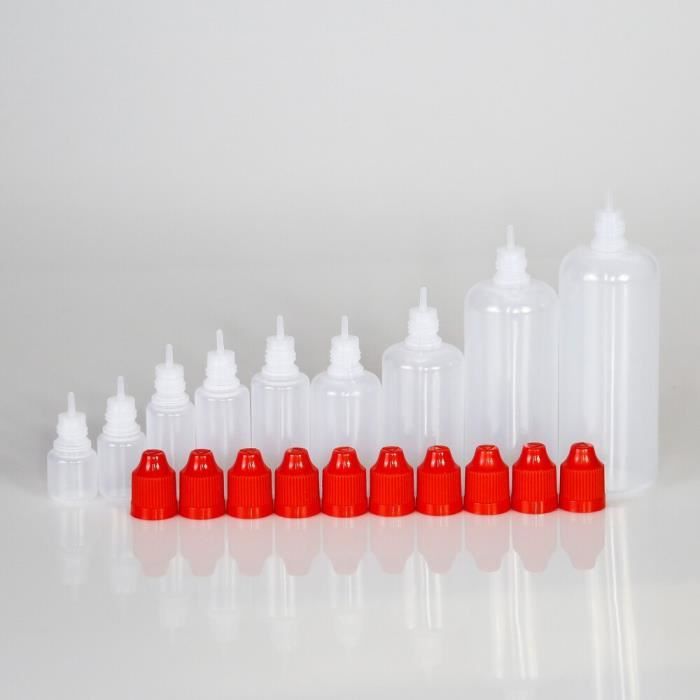 100 Flacons Compte-gouttes En Plastique 10 ML - Livraison 48h, Parfaits Pour Huiles Ou Soins