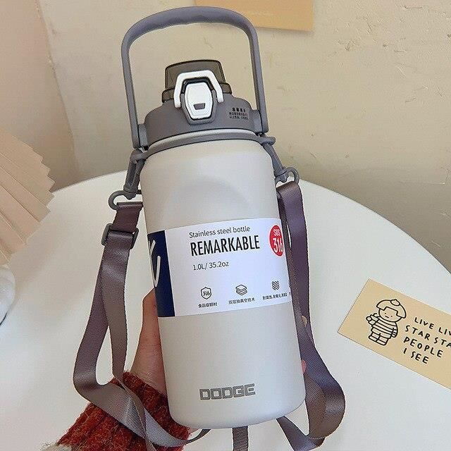Gourde Inox 1L Sans BPA - Bouteille Sport étanche | Pour Gym, Randonnée Et Voyage