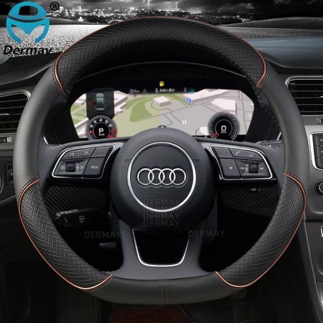 Housse De Volant En Cuir Cousue Main Pour Audi A2, A6 (C5), A8 (D2), S4 - Protection