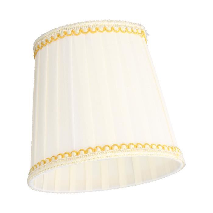 Hapivida – Lot De 6 Abat-jour En Tissu Plissé, Clip E14, 3.5x5.1x5.5 Pouces, Pour Applique Ou Lustre