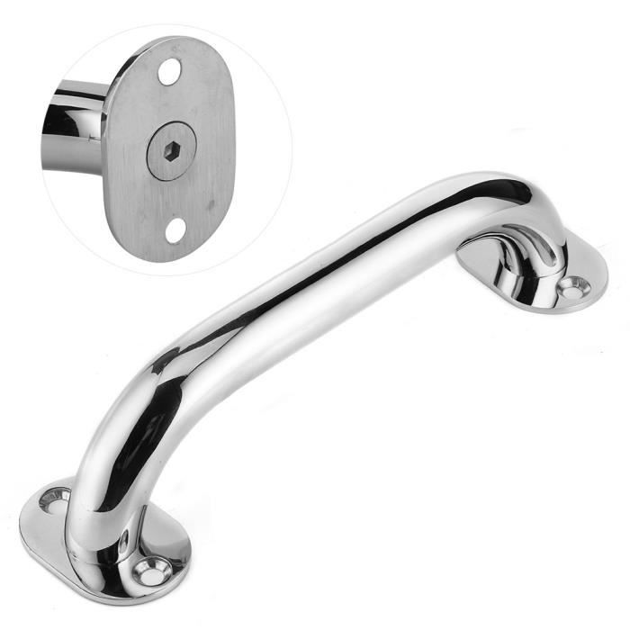 Poignée D'Appui Marin KIMISS Acier Inoxydable 316 - 235mm - Pour Bateau Yacht Pêche - Résistante Corrosion
