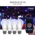 Ampoule LED E27 Ampoule WIFI RGB Intelligente 4 paquet-1