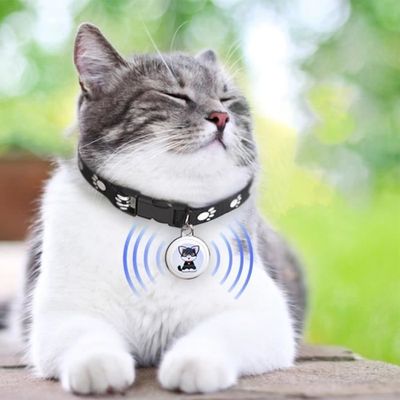 Traceur GPS Pour Chat Et Chien - Bluetooth 5.2 - Étanche IP67 - Pile CR2032 - Compatible IOS/Android - 6