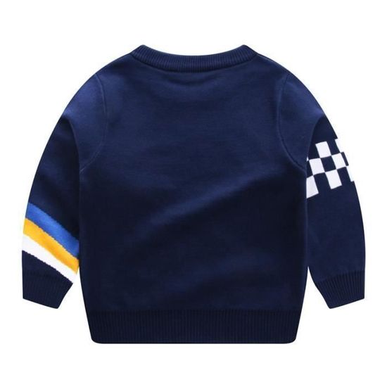 Pull Col Rond Uni Enfant - Chaud Et Confortable Pour Automne/Hiver, Taille 10-12 Ans
