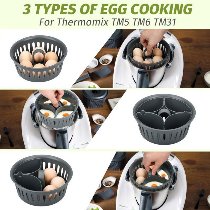MixEgg Pocheuse Œufs compatible avec Thermomix TM6