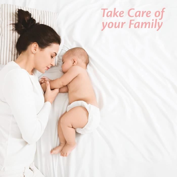 Protège matelas imperméable et anti-bactérien pour lit de bébé au