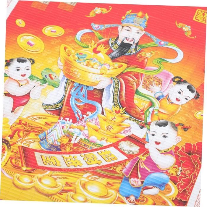 Calendrier mural chinois 2024 Dragon - Calendrier mural chinois pour  l'année du dragon,Calendrier à défilement suspendu du zodiaque chinois