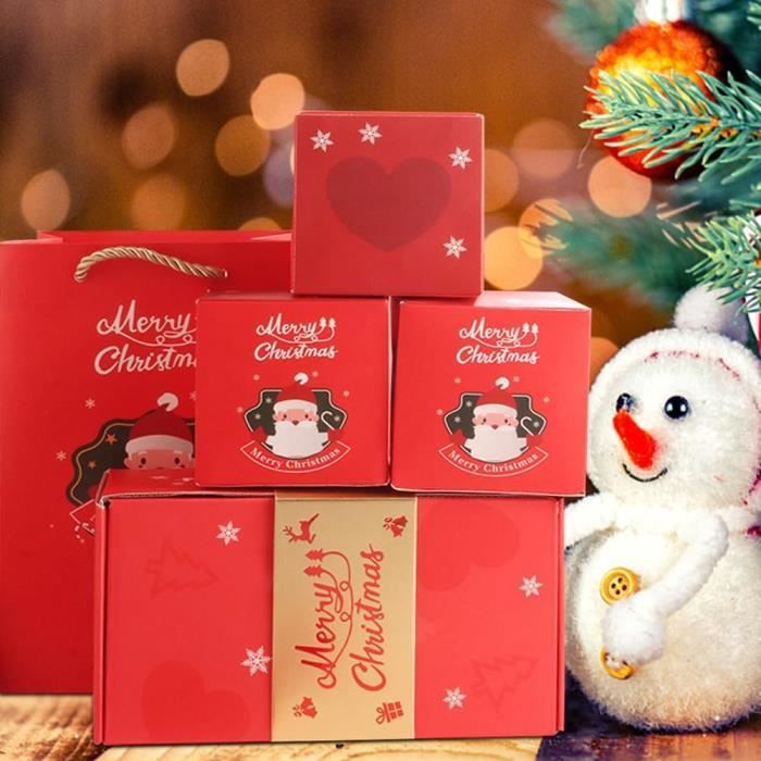 2024 Boîte-cadeau de Noël Petite amie Boîte d'emballage de Noël Sac cadeau  créatif Boîte-cadeau de vacances Boîte-cadeau de réveillon de Noël-hf