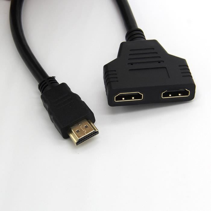 Shot - Pack HDMI pour TV LG (Cable HDMI 5m + Adaptateur Double
