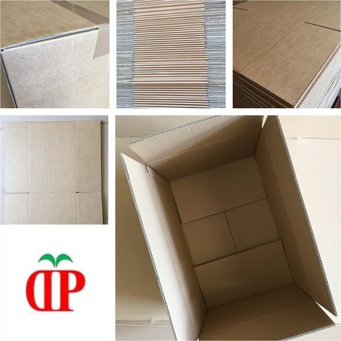 Carton Expédition Solide Boîte D'expédition, Cannelure Simple, Ft 60 X 40 X 40 Cm Carton Double Cannelure Résistant 30kg