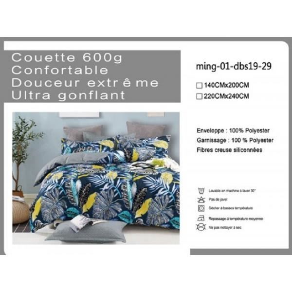 Couette Ultra Gonflante - lit 2 places -220x240 - 19-29 Microfibre -  Cdiscount Maison