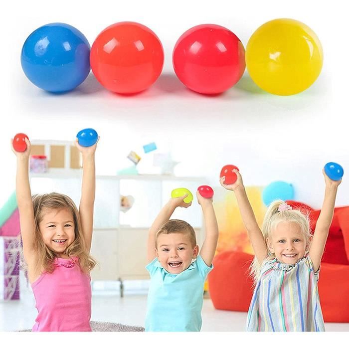 6pc Boules de Plafond collantes – Balles Anti-Stress pour Adultes