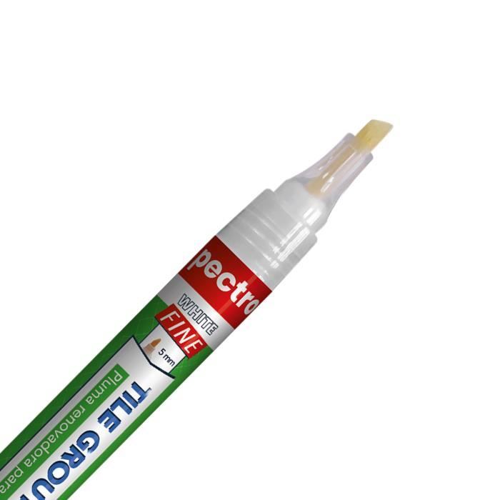Stylo à Joint Carrelage Blanc POINTE FINE (4,5x2 mm) PACK x 2