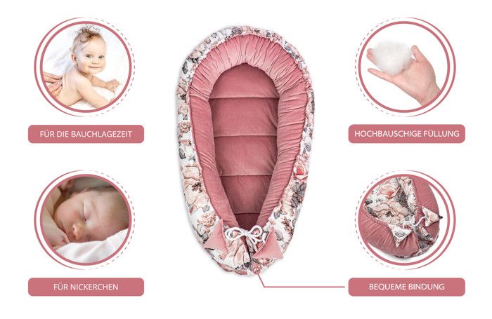 Sac A Langer Bebe Cocon Bébé 90x50cm Coton Nid D'Ange Réglable