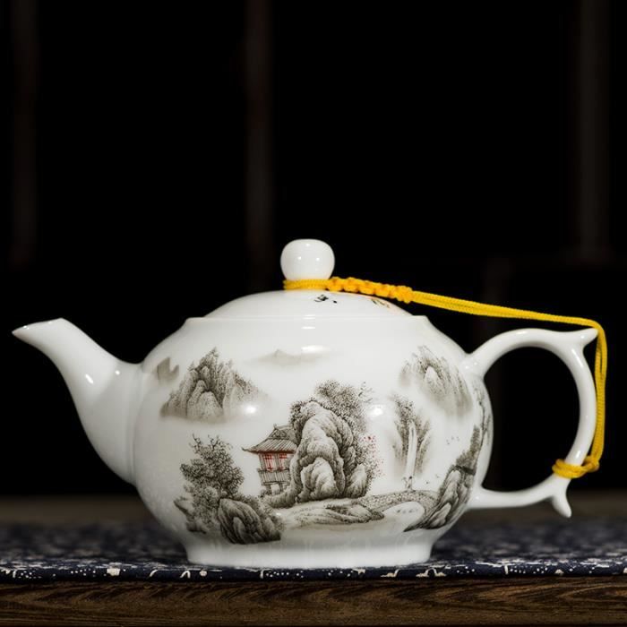 Mug à thé en porcelaine de Chine avec couvercle et infuseur 320 ml