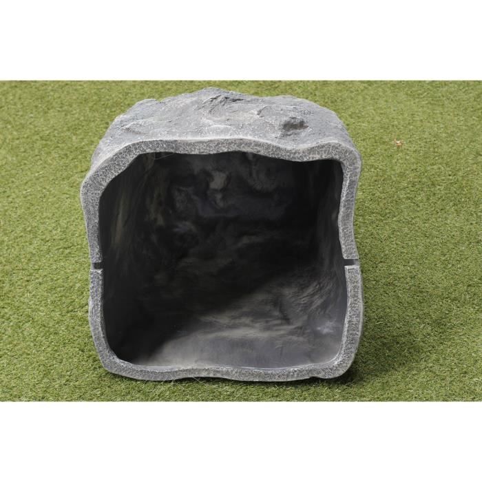 Décoration de jardin - ARNUSA - Faux Rocher 60x50 cm - Gris granit ...