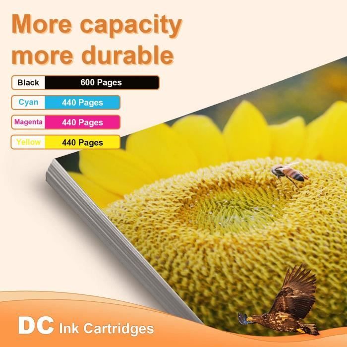 Lot De 8 Cartouches D'encre Compatibles Epson Workforce - Modèles T1631, T1632, T1633, T1634 - Neuf