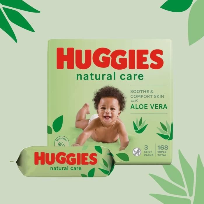HUGGIES Lingettes bébé à l'Aloe Vera