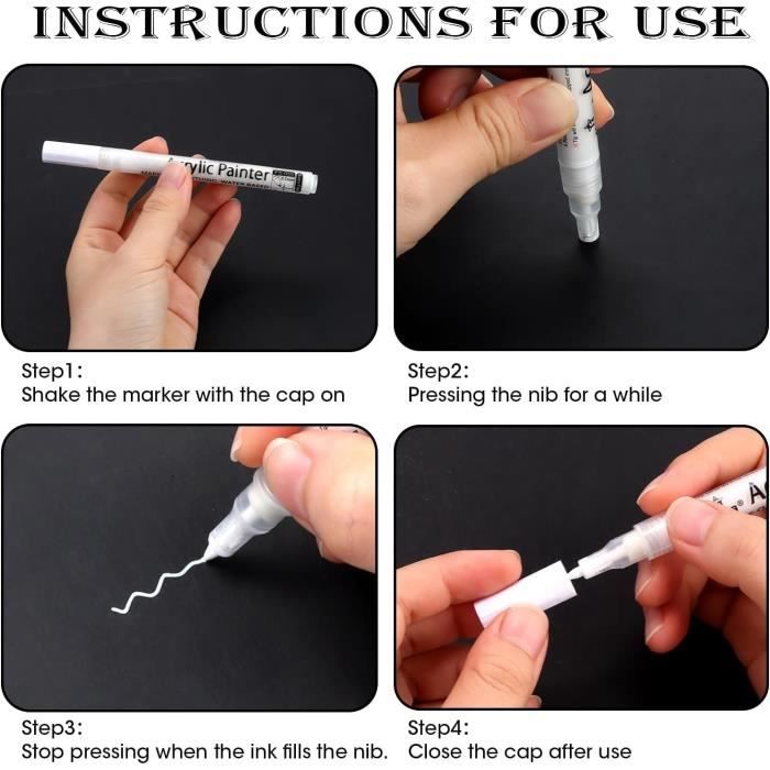 Flancs Blancs à Coller, Marquage Pneu Permanent De 14" à 20" (lot De 4) | En Stock