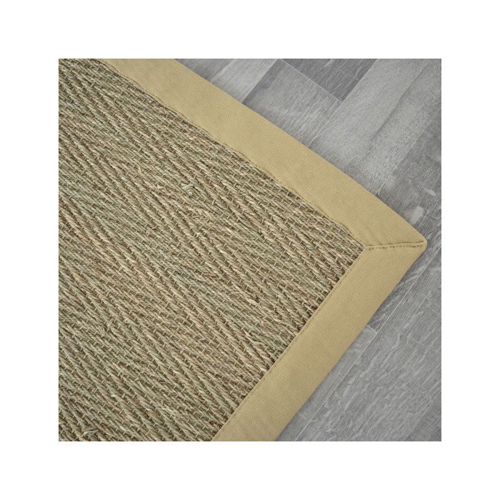 Tapis Jonc De Mer Bihar Fin Chevron Ganse Coton Beige 80 X 150 Cm tapis-jonc-de-mer-bihar-fin-chevron-ganse-coton-beige-80-x-150-cm