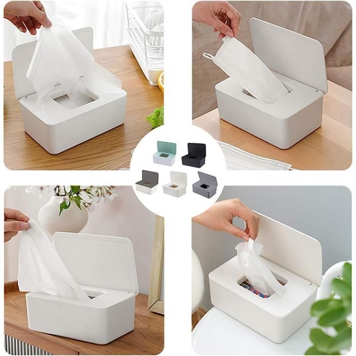 Boîte pour papier toilette humide Boîte pour lingettes humides en béton et  bois de chêne, rangement fait à la main en Allemagne -  France