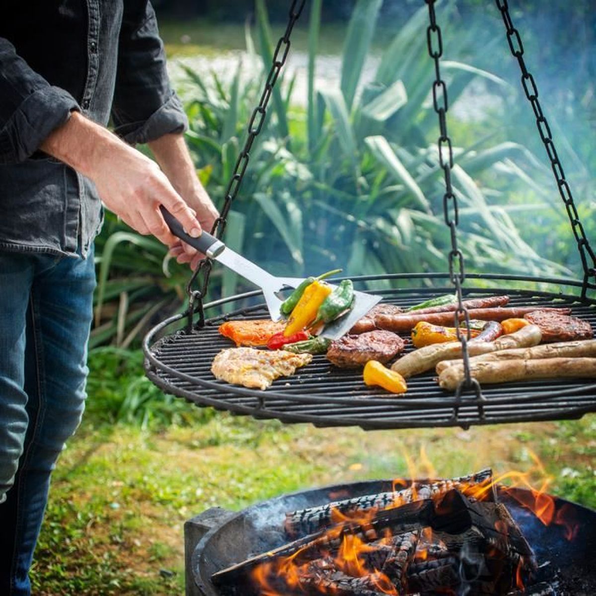 Kit d'ustensiles Premium pour barbecue - WEBER - Acier inoxydable - 3  pièces - Noir - Cdiscount Jardin