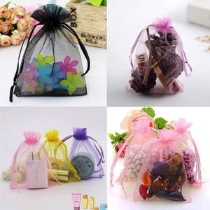 Carehabi - Lot de 50 sachets en organza blanc 7 x 9 cm pochette cadeau