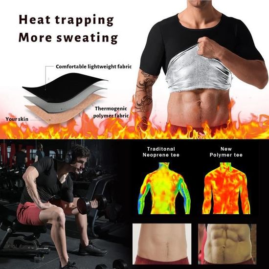 Debardeur amincissant pour hommes sous vetement de gymnastique Corset brule les graisses pour l entrainem Pu Cdiscount Pret a Porter
